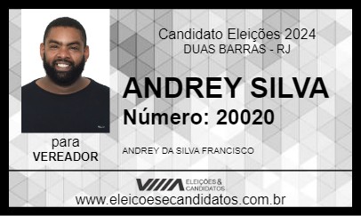 Candidato ANDREY SILVA 2024 - DUAS BARRAS - Eleições