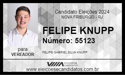 Candidato FELIPE KNUPP 2024 - NOVA FRIBURGO - Eleições