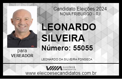 Candidato LEONARDO SILVEIRA 2024 - NOVA FRIBURGO - Eleições