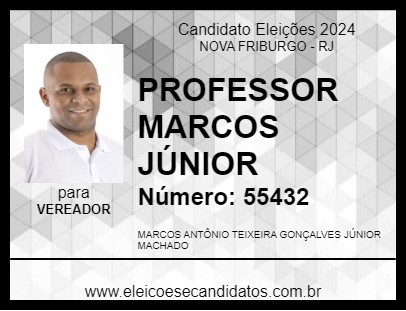 Candidato PROFESSOR MARCOS JÚNIOR 2024 - NOVA FRIBURGO - Eleições