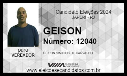 Candidato GEISON  2024 - JAPERI - Eleições