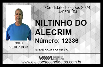 Candidato NILTINHO DO ALECRIM 2024 - JAPERI - Eleições