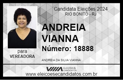 Candidato ANDREIA VIANNA 2024 - RIO BONITO - Eleições