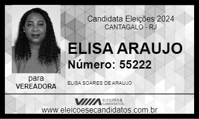 Candidato ELISA ARAUJO 2024 - CANTAGALO - Eleições