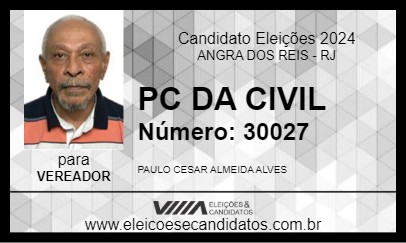 Candidato PC DA CIVIL 2024 - ANGRA DOS REIS - Eleições