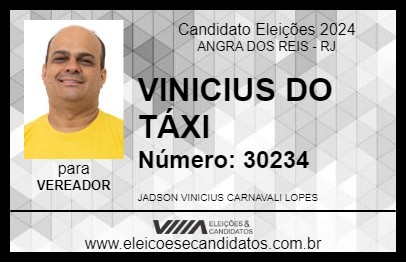 Candidato VINICIUS DO TÁXI 2024 - ANGRA DOS REIS - Eleições