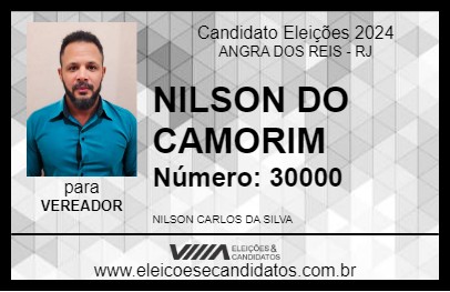 Candidato NILSON DO CAMORIM 2024 - ANGRA DOS REIS - Eleições