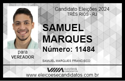 Candidato SAMUEL FRANCISCO 2024 - TRÊS RIOS - Eleições