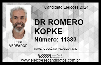 Candidato DR ROMERO KOPKE 2024 - TRÊS RIOS - Eleições