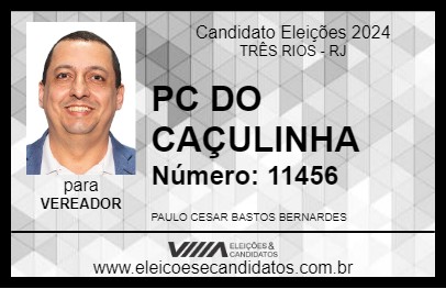 Candidato PC DO CAÇULINHA 2024 - TRÊS RIOS - Eleições