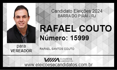 Candidato RAFAEL COUTO 2024 - BARRA DO PIRAÍ - Eleições