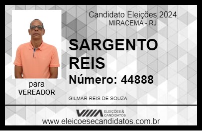 Candidato SARGENTO REIS 2024 - MIRACEMA - Eleições