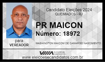 Candidato PR MAICON 2024 - QUEIMADOS - Eleições