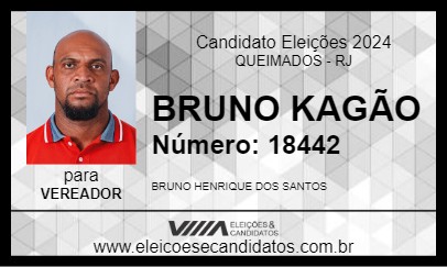 Candidato BRUNO HENRIQUE 2024 - QUEIMADOS - Eleições