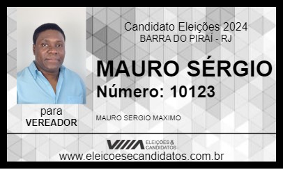 Candidato MAURO SÉRGIO 2024 - BARRA DO PIRAÍ - Eleições