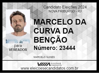 Candidato MARCELO DA CURVA DA BENÇÃO 2024 - NOVA FRIBURGO - Eleições