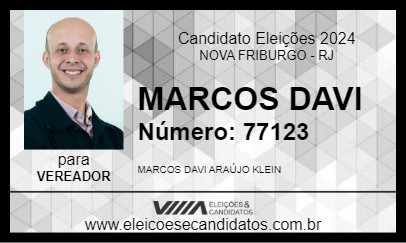 Candidato MARCOS DAVI 2024 - NOVA FRIBURGO - Eleições