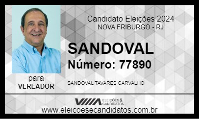 Candidato SANDOVAL 2024 - NOVA FRIBURGO - Eleições