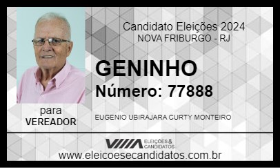 Candidato GENINHO 2024 - NOVA FRIBURGO - Eleições