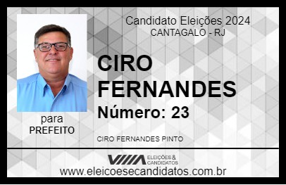 Candidato CIRO FERNANDES 2024 - CANTAGALO - Eleições