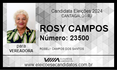 Candidato ROSY CAMPOS 2024 - CANTAGALO - Eleições