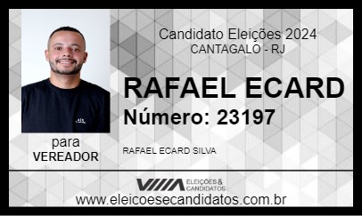 Candidato RAFAEL ECARD 2024 - CANTAGALO - Eleições