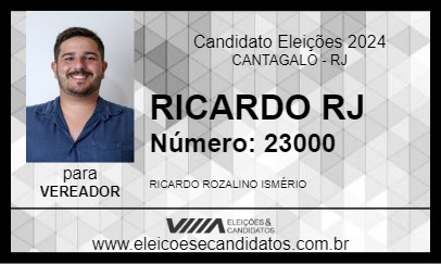 Candidato RICARDO RJ 2024 - CANTAGALO - Eleições