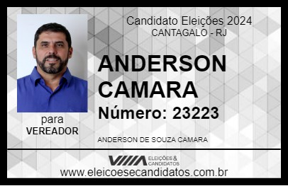 Candidato ANDERSON CAMARA 2024 - CANTAGALO - Eleições