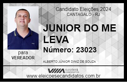 Candidato JUNINHO DO ME LEVA 2024 - CANTAGALO - Eleições