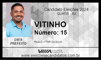 Candidato VITINHO 2024 - QUATIS - Eleições