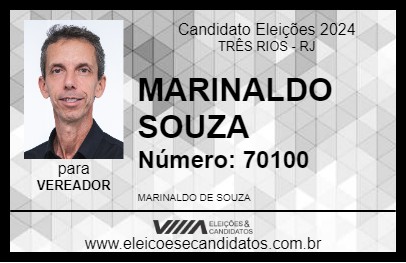 Candidato MARINALDO SOUZA 2024 - TRÊS RIOS - Eleições