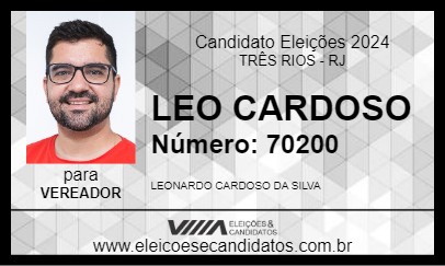 Candidato LEO CARDOSO 2024 - TRÊS RIOS - Eleições