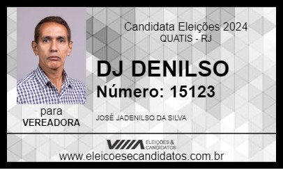 Candidato DJ DENILSO 2024 - QUATIS - Eleições