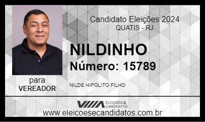 Candidato NILDINHO 2024 - QUATIS - Eleições