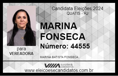 Candidato MARINA FONSECA 2024 - QUATIS - Eleições