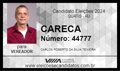 Candidato CARECA 2024 - QUATIS - Eleições