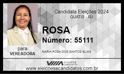 Candidato ROSA 2024 - QUATIS - Eleições