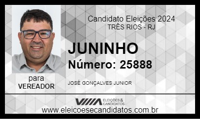 Candidato JUNINHO 2024 - TRÊS RIOS - Eleições