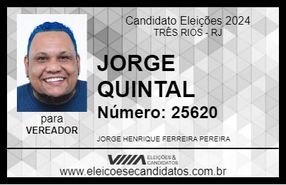 Candidato JORGE QUINTAL 2024 - TRÊS RIOS - Eleições