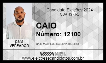 Candidato CAIO 2024 - QUATIS - Eleições