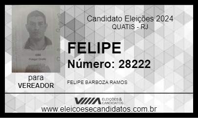 Candidato FELIPE 2024 - QUATIS - Eleições