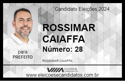 Candidato ROSSIMAR CAIAFFA 2024 - TRÊS RIOS - Eleições