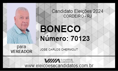 Candidato BONECO 2024 - CORDEIRO - Eleições