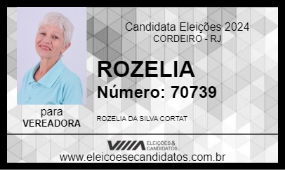 Candidato ROZELIA 2024 - CORDEIRO - Eleições