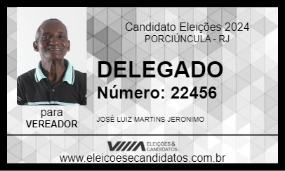 Candidato DELEGADO 2024 - PORCIÚNCULA - Eleições