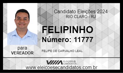 Candidato FELIPINHO 2024 - RIO CLARO - Eleições