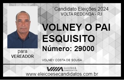 Candidato VOLNEY O PAI ESQUISITO 2024 - VOLTA REDONDA - Eleições