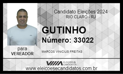 Candidato GUTINHO 2024 - RIO CLARO - Eleições