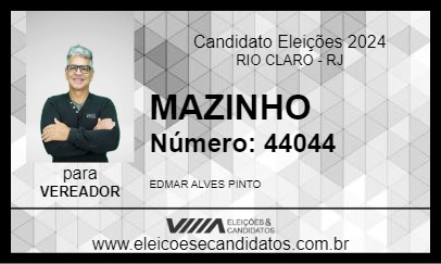 Candidato MAZINHO 2024 - RIO CLARO - Eleições