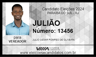 Candidato JULIÃO 2024 - PARAÍBA DO SUL - Eleições